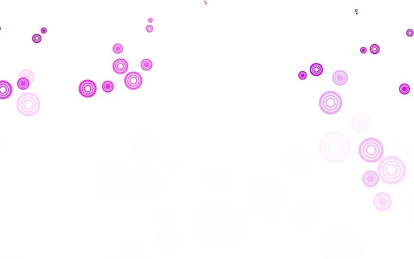 Light Purple Pink Vector Layout Dengan Bentuk Lingkaran Ilustrasi Abstrak - Stok Vektor
