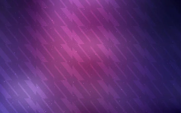 Dark Purple Fondo Vectorial Rosa Con Líneas Rectas Diseño Decorativo — Vector de stock