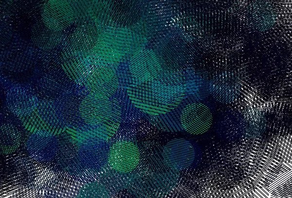 Светло Голубая Зеленая Векторная Компоновка Кружочками Блестящие Абстрактные Иллюстрации Размытыми — стоковый вектор