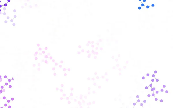浅紫色 粉色矢量背景与人工智能数据 用Ai的链接和圆点进行摘要说明 为推广投标资料而进行的智能设计 — 图库矢量图片