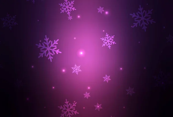 Fundo Vetor Roxo Escuro Estilo Xmas Design Colorido Estilo Natal — Vetor de Stock