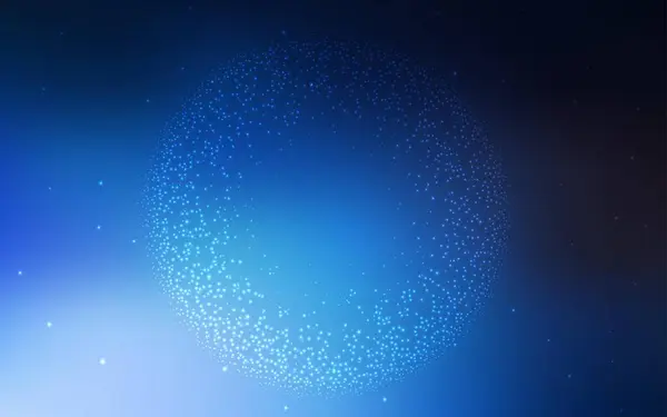 Темний Векторний Фон Blue Зірками Галактик Яскрава Ілюстрація Зірками Неба — стоковий вектор