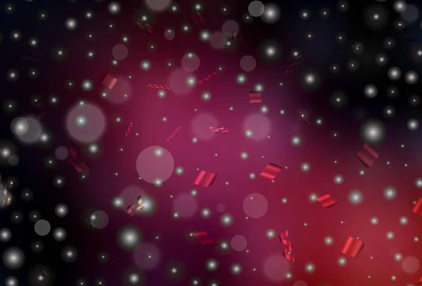 Dunkelrosa Vektorhintergrund Mit Flecken Unscharfe Blasen Auf Abstraktem Hintergrund Mit — Stockvektor