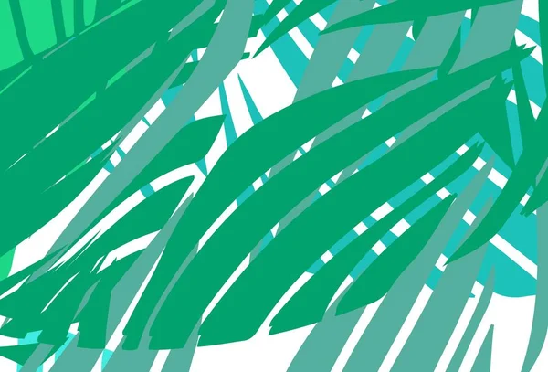 Plantilla Vectorial Verde Claro Con Formas Caóticas Ilustración Abstracta Moderna — Vector de stock