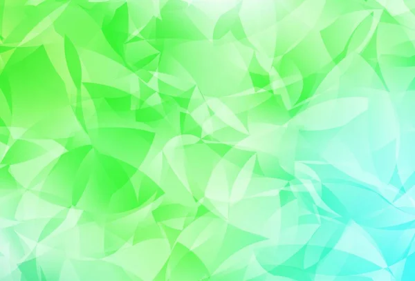 Світло Зелений Векторний Шаблон Мозаїки Трикутника Сучасна Абстрактна Ілюстрація Трикутниками — стоковий вектор