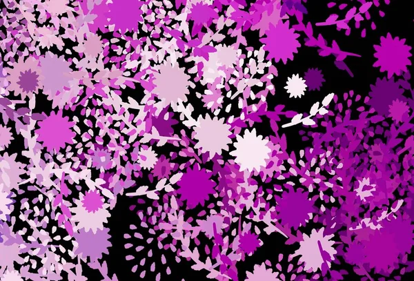 Morado Oscuro Textura Vectorial Rosa Con Formas Abstractas Ilustración Colorida — Vector de stock