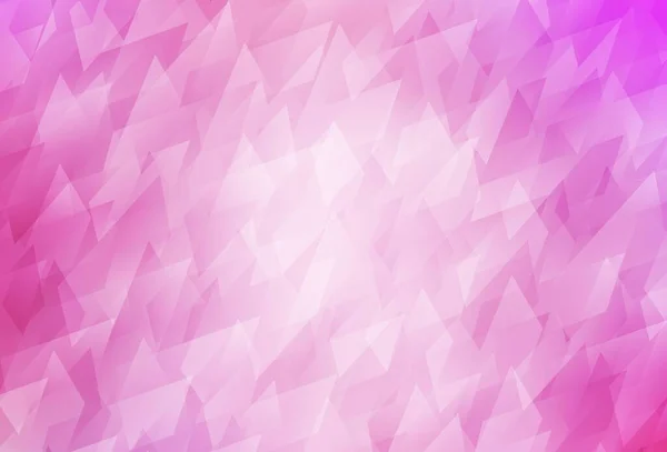 Світло Рожевий Векторний Фон Полігональному Стилі Абстрактна Градієнтна Ілюстрація Прямокутниками — стоковий вектор