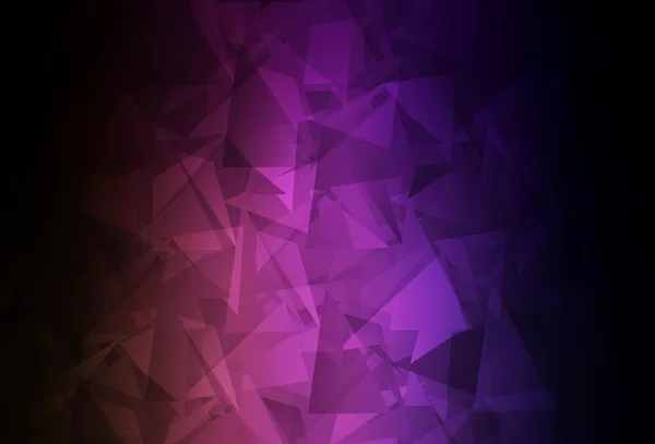 ダークパープルピンクのベクトル抽象的な多角形のパターン 三角形とハーフトーンスタイルで創造的なイラスト 携帯電話の背景のテンプレート — ストックベクタ