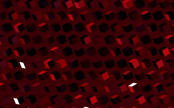 Patrón Vectorial Rojo Oscuro Estilo Cuadrado Diseño Decorativo Estilo Abstracto — Archivo Imágenes Vectoriales