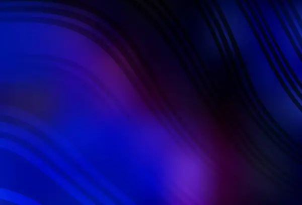 Темно Рожевий Синій Векторний Фон Яскравими Лініями Блискуча Ілюстрація Яка — стоковий вектор