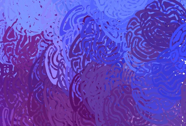 Светло Синий Красный Векторный Узор Мокрыми Линиями Умная Иллюстрация Абстрактном — стоковый вектор