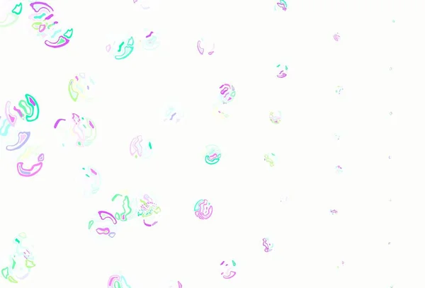 带有圆点的浅色多色矢量背景 带彩色渐变的抽象背景上模糊的气泡 传单的格式 — 图库矢量图片