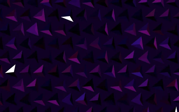 Темно Фіолетове Векторне Компонування Лініями Трикутниками Красива Ілюстрація Трикутниками Стилі — стоковий вектор