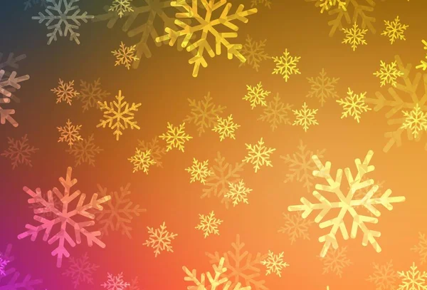 明亮的橙色矢量背景在圣诞节风格 现代抽象的圣诞情绪形态 排版模板 — 图库矢量图片