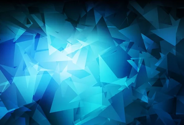Modèle Triangles Gradient Vectoriel Bleu Foncé Une Toute Nouvelle Illustration — Image vectorielle