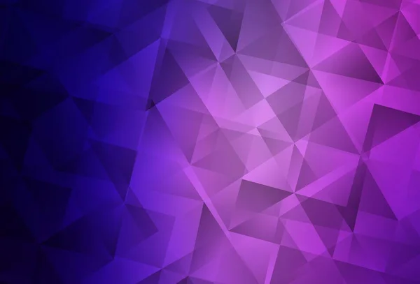 Світло Фіолетовий Рожевий Векторний Трикутник Мозаїчний Фон Геометрична Ілюстрація Стилі — стоковий вектор
