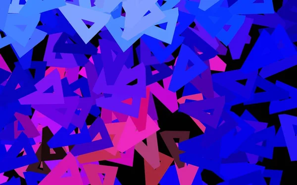 Bleu Foncé Motif Vectoriel Rouge Avec Style Polygonal Illustration Abstraite — Image vectorielle