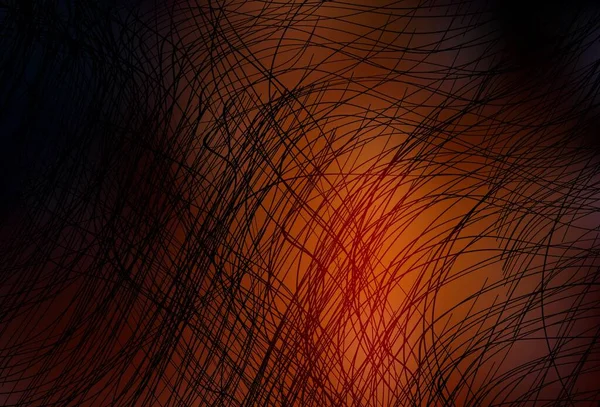 Fond Vectoriel Rouge Foncé Avec Des Lignes Courbes Illustration Abstraite — Image vectorielle