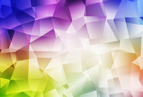 Licht Multicolor Vector Abstracte Polygonale Template Glitter Abstracte Illustratie Met — Stockvector