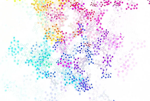 Licht Multicolor Vector Template Met Kunstmatige Intelligentie Structuur Schitterende Kleurrijke — Stockvector