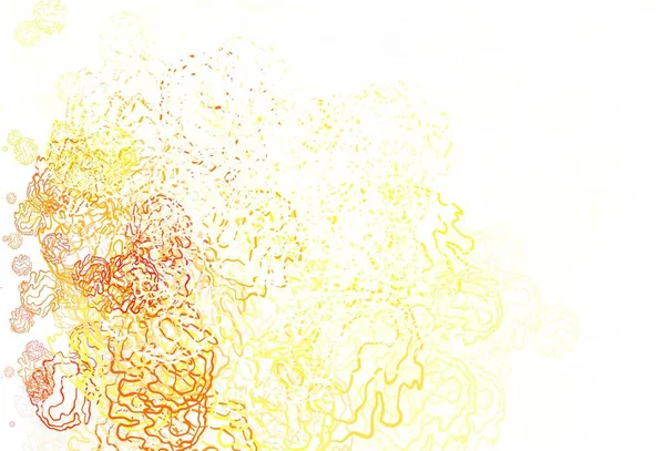 Светло Красный Желтый Вектор Искушают Кругами Линиями Блестящие Абстрактные Иллюстрации — стоковый вектор