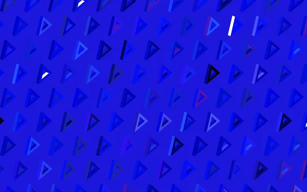 ポリゴンスタイルのダークブルーベクトルパターン 三角形で抽象的なイラストをキラキラさせます 携帯電話の背景 — ストックベクタ