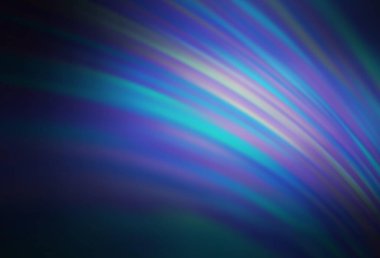 Koyu mavi vektör parlak dokuyu bulanıklaştırdı. Gradyan ile modern soyut çizim. İş tasarımınız için yeni biçim.