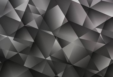 Açık gri vektör eğimli üçgen dokusu. Gradyanı olan üçgen geometrik örnek. Marka kitabınız için yeni şablon.