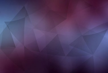 Koyu Mor vektör üçgen mozaik şablon. Çokgen şekilli bir örnek. Web siteniz için yeni bir doku.