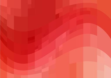 Açık kırmızı vektör çokgen çizimi, dikdörtgenlerden oluşur. İş tasarımınız için dikdörtgen desen. Origami tarzında gradyan ile Geometrik arkaplan.