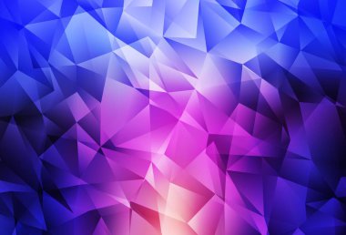 Açık Mavi, Kırmızı vektör soyut mozaik fon. Origami stilinde gradyan ile yaratıcı geometrik illüstrasyon. Bir markanın arkaplanı için desen.