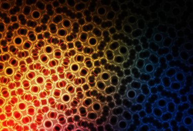 Daireli koyu turuncu vektör şablonu. Doğa tarzında renkli baloncuklu soyut illüstrasyon. İş ilanınız için tasarım.