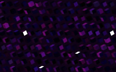 Çokgen biçiminde koyu mor vektör arkaplan. Soyut stil ve dikdörtgenlerle dekoratif tasarım. İş ilanınız için akıllı tasarım.