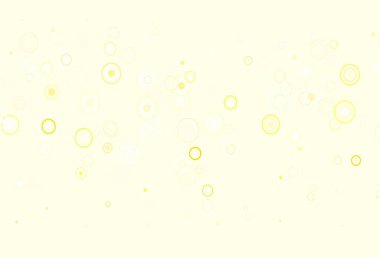 Dairesel şekilli hafif turuncu vektör düzeni. Doğa tarzında bulanık halkaları olan güzel renkli çizimler. İş ilanınız için tasarım.