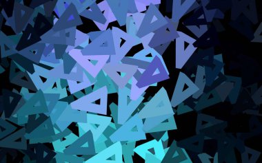 Koyu pembe, mavi vektör düzeni çizgiler, üçgenler. Üçgen şekilli ışıltılı soyut çizimler. Web siteniz için basit tasarım.