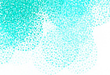 Noktalı açık yeşil vektör arkaplanı. Doğa tarzında bulanık halkaları olan güzel renkli çizimler. Reklamlar, broşürler için desen.