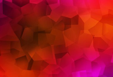 Açık pembe, kaotik şekilli kırmızı vektör şablonu. Soyut tarzda rengarenk gradyan şekilleri olan bir resim. Kartvizitiniz için modern tasarım.