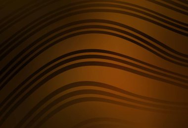 Bükülmüş çizgileri olan koyu turuncu vektör deseni. Yaratıcı illüstrasyon, yarım tonlu ve eğimli. Tasarımınız için desen.