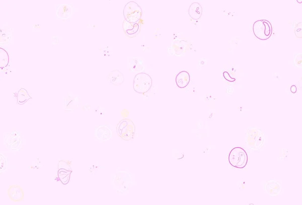 Ανοιχτό Ροζ Κίτρινο Διάνυσμα Υφή Νόστιμα Σνακ Πολύχρωμο Διακοσμητικό Σχέδιο — Διανυσματικό Αρχείο