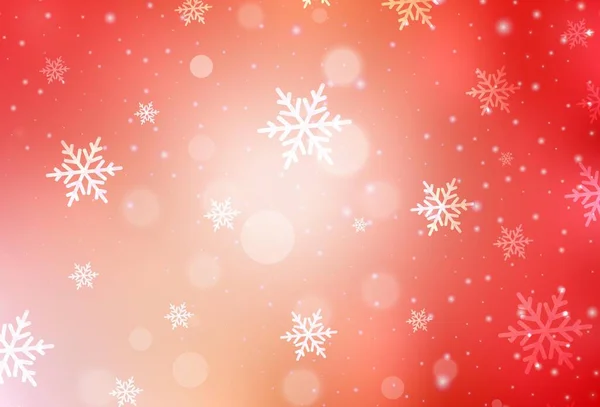 Světle Červená Žluté Rozložení Vektorů Novoročním Stylu Barevné Ilustrace Vánoční — Stockový vektor