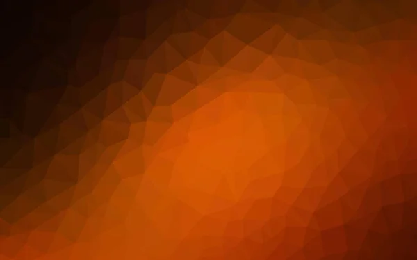 光橙色矢量低的多纹理 带有三角形的现代抽象图解 最佳三角设计为您的业务 — 图库矢量图片