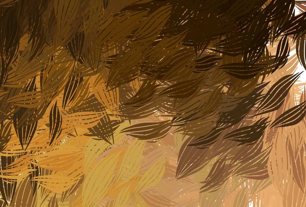 Temná Oranžová Vektorová Šablona Chaotickými Tvary Jednoduchá Barevná Ilustrace Abstraktními — Stockový vektor