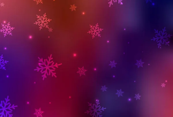 Dunkelblaues Rotes Vektorlayout Neujahrsstil Moderne Abstrakte Weihnachtsstimmungen Prägen Das Bild — Stockvektor