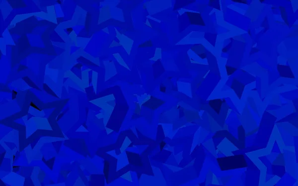 三角形のダークブルーのベクトル背景 三角形の抽象的なスタイルで装飾的なデザイン ランディングページのためのモダンなテンプレート — ストックベクタ