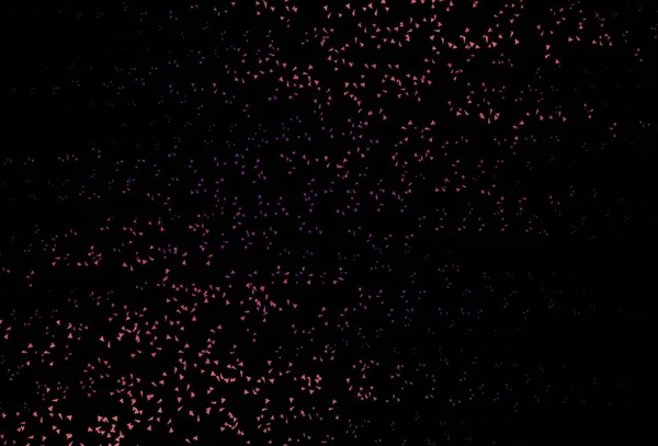 Sötét Rózsaszín Sárga Vektor Minta Sokszögletű Stílusban Absztrakt Gradiens Illusztráció — Stock Vector