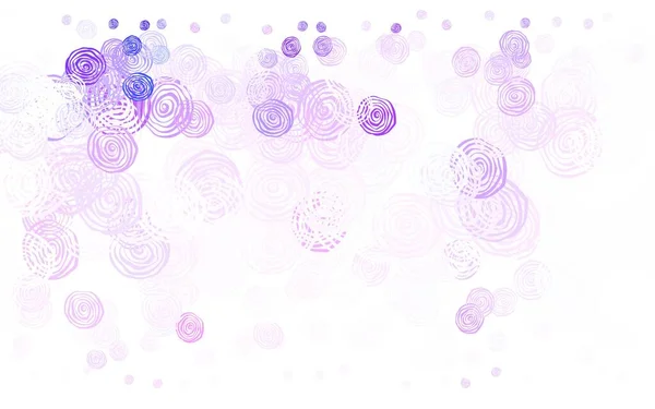 Světle Fialová Růžový Vektor Abstraktní Design Růžemi Květiny Gradientem Bílém — Stockový vektor