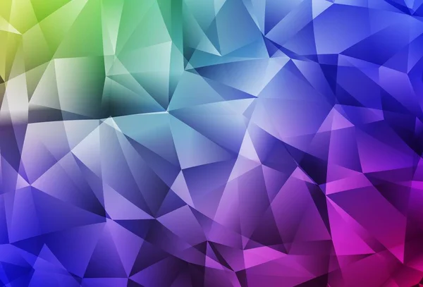 Luz Multicolor Vetor Triângulo Textura Mosaico Ilustração Abstrata Poligonal Com — Vetor de Stock