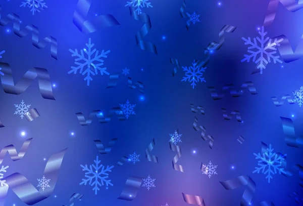 Világos Kék Vektor Háttér Ünnepi Stílusban Egyszerű Gradiens Illusztráció Karácsonyi — Stock Vector
