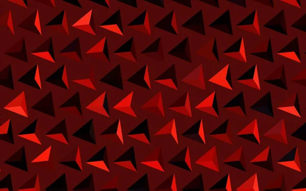 Темно Червоний Векторний Фон Трикутниками Декоративний Дизайн Абстрактному Стилі Трикутниками — стоковий вектор