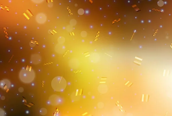 Світло Оранжевий Векторний Фон Бульбашками Сучасна Абстрактна Ілюстрація Барвистими Краплями — стоковий вектор